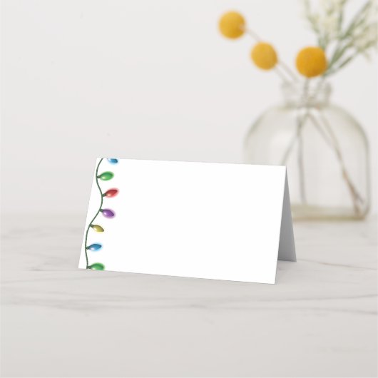 名前座席表 – クリスマスライト プレイスカード (正面)