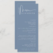 名前座席表 |メニュー |のシンプルメ結婚ニュー メニュー (正面/裏面)