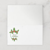 名前座席表 – メリークリスマスホリー プレイスカード (外部開封)