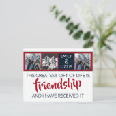 名前感動的と写真との友情 ポストカード (スタンド正面)