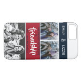 名前感動的と写真の友情bff Case-Mate iPhoneケース (裏面(横))