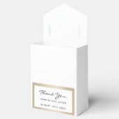 名前感謝してい日白セピア金ゴールドフレーム特典ギフト フェイバーボックス (オープン)