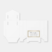 名前感謝してい日白セピア金ゴールドフレーム特典ギフト フェイバーボックス (折り畳みなし)