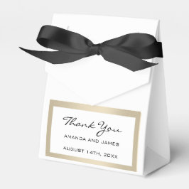 名前感謝してい日白セピア金ゴールドフレーム特典ギフト フェイバーボックス