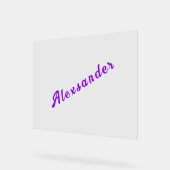 名前文字カスタムの色とフォント アクリルサイン (傾斜)