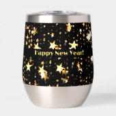 名前文字ハッピーニューイヤー11ozステンレス鋼 (正面)