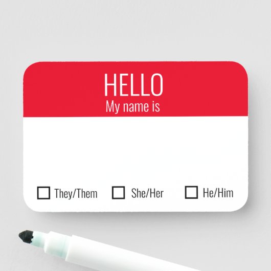 名前札バッジ（代名詞の選択を含む） 名札 (インサイチュ)