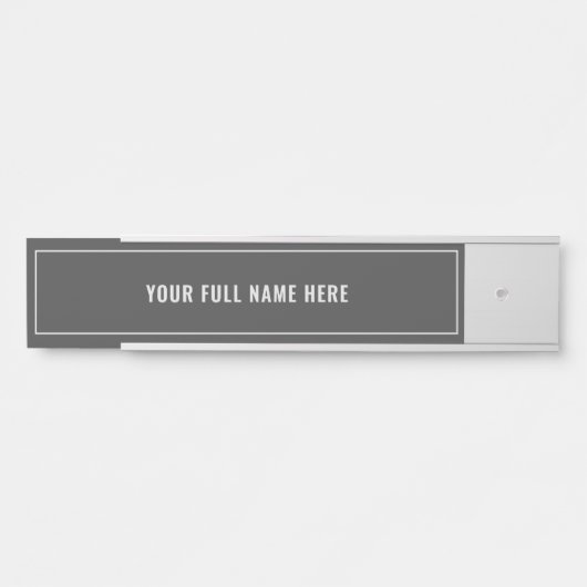 名前枠付きドアサイン色のお気に入りの選択 サインプレート (正面)