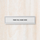 名前枠付きドアサイン – 色を選択お気に入りの サインプレート (正面)