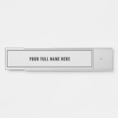 名前枠付きドアサイン – 色を選択お気に入りの サインプレート (正面)