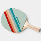 名前淡い色の付きストライプのSeaglass 卓球ラケット (横)