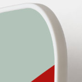 名前淡い色の付きストライプ全体のクラス ピックルボールラケット (左詳細)