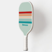 名前淡い色の付きストライプ全体のクラス ピックルボールラケット (左)