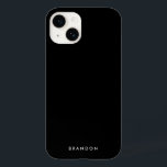 名前澄ん付き黒いiPhoneケース Case-Mate iPhone 14ケース<br><div class="desc">変澄ん更文字付きの黒いiPhoneケース，あなたの名前または他の文字を追加できる</div>
