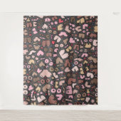 名前無地の胸の模様 タペストリー (正面)