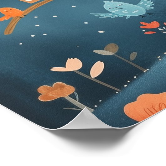 名前男の赤ちゃんパーソナライズされた子供部屋アルファベット ポスター (角)