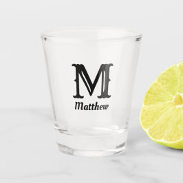 名前男らしクラシック結婚式 ショットグラス
