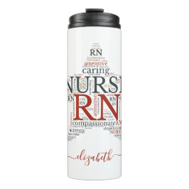 名前登録ナースRNスターサーマルタンブラー タンブラー