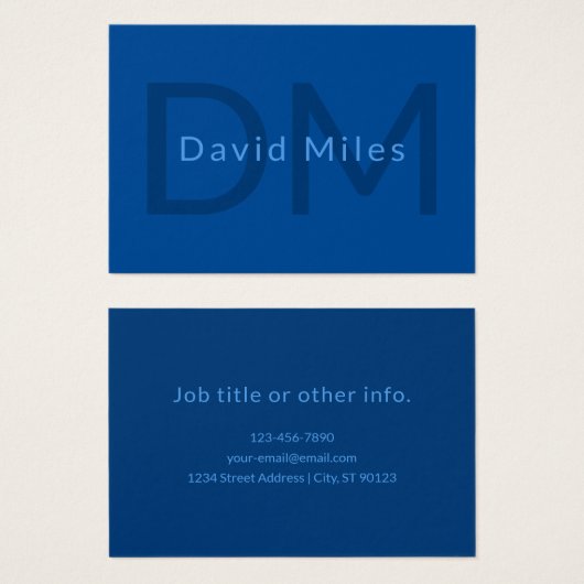 名前等の編集可能モノグラムのな文字テンプレート (正面&裏面)