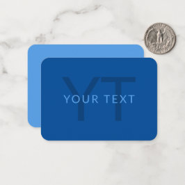 名前等の編集可能モノグラムのな文字テンプレート ノートカード