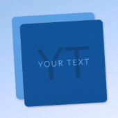 名前等の編集可能モノグラムのな文字テンプレート ノートカード