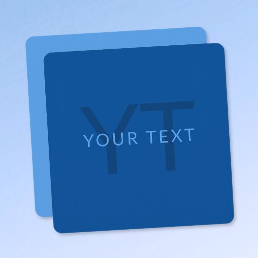 名前等の編集可能モノグラムのな文字テンプレート ノートカード