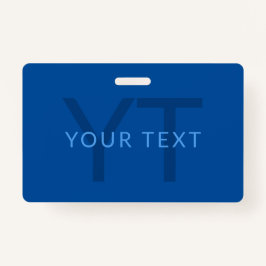 名前等の編集可能モノグラムのな文字テンプレート バッジ