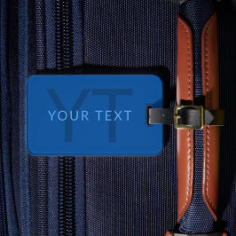 名前等の編集可能モノグラムのな文字テンプレート ラゲッジタグ