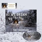 名前素朴付き国クリスマスカード シーズンカード