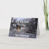 名前素朴付き国クリスマスカード シーズンカード (正面)