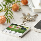 名前結婚の後ずっと幸せに撮った写真 キーホルダー (側面)