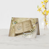 名前結婚付きアニバーサリーブック カード (黄色い花)
