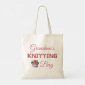 名前編み物 トートバッグ (裏面)