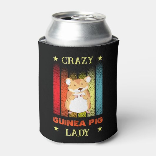 名前編集文字熱狂するGuinea Pig Lady 缶クーラー (缶正面)