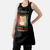 名前編集文字熱狂するGuinea Pig Lady Mom エプロン (インサイチュ)