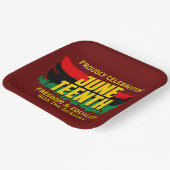 名前編集文字祝の12番目の自由を追加 ペーパープレート (傾斜あり)