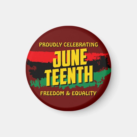 名前編集文字祝の12番目の自由を追加 マグネット (正面)