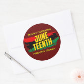 名前編集文字祝の12番目の自由を追加 ラウンドシール (封筒)