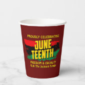 名前編集文字祝の12番目の自由を追加 紙コップ (裏面)