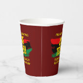 名前編集文字祝の12番目の自由を追加 紙コップ (右)