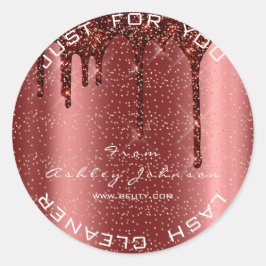 名前美しいラッシュブルゴーニュ金ゴールドラッシュクリーナー ラウンドシール