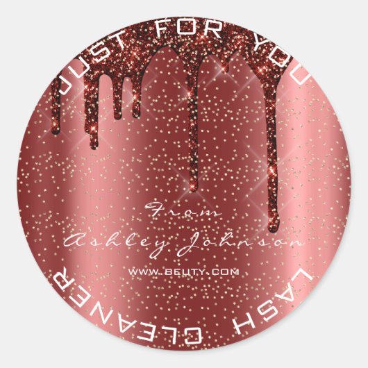 名前美しいラッシュブルゴーニュ金ゴールドラッシュクリーナー ラウンドシール (正面)