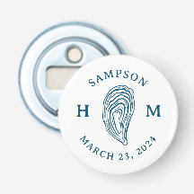 名前航海の付きオイスターシェルモノグラム