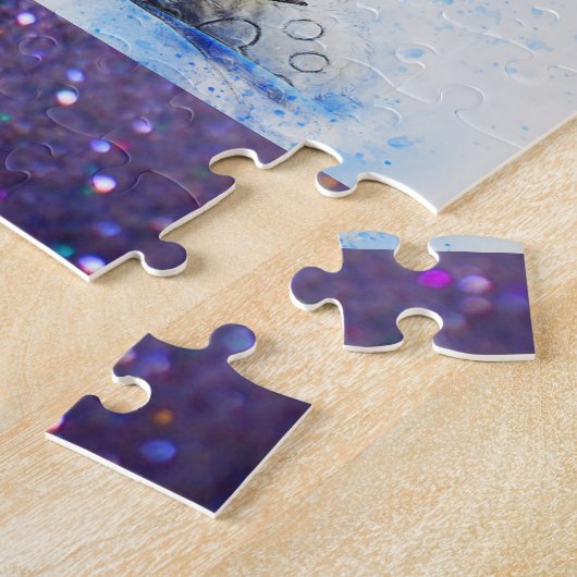 名前読付きの"TEDDY"パズルパーソナライズされた。 ジグソーパズル (側面)