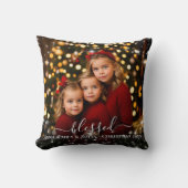 名前賛美付きスパークルフレーム クッション (正面)