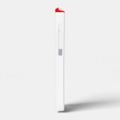 名前赤と白ストライプスポーツ Case-Mate iPhoneケース (裏面 / 左)