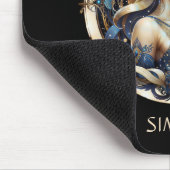 名前金ゴールドブルーシナ〔占星術の〕十二宮図サンサイン《星座》乙女座 マウスパッド (コーナー)