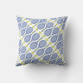 名前💙🎾青、緑、白のテニス🎾パターン クッション (裏面)