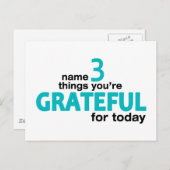 名前3 Things...製品ライン ポストカード (正面/裏面)