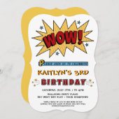 名前3rdまたは任意の年齢の誕生日パーティーの招待を追加 招待状 (正面/裏面)